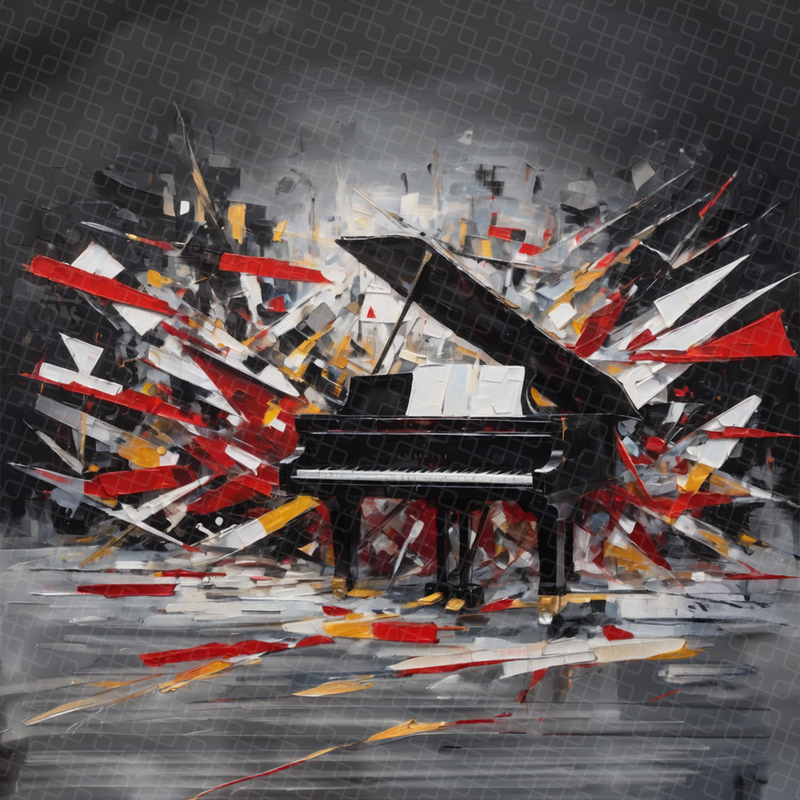 TOMS Abstract Grand Piano Prints