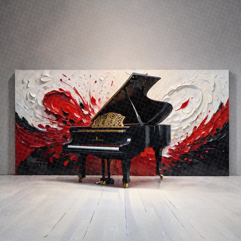 TOMS Splash Paint Grand Piano Prints