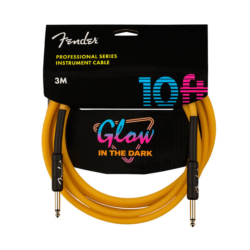 Fender 099-0810-113 Pro 10inch Glow In The Dark Cable - CABLES - FENDER TOMS The Only Music Shop