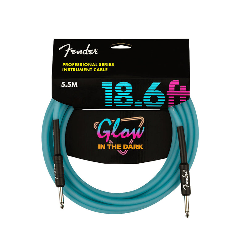 Fender 099-0818-108 Pro 18.6' Glow In The Dark Cable - CABLES - FENDER TOMS The Only Music Shop