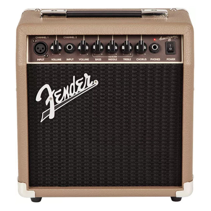 Fender 231-3706-900 Acoustasonic 15Watts Acoustic Guitar Amplifier