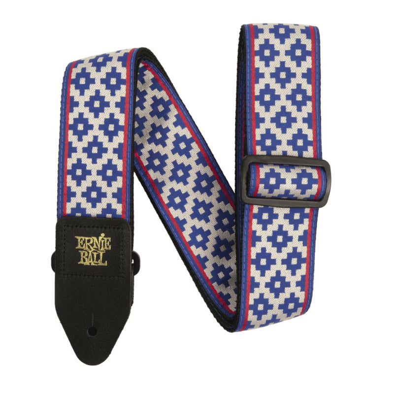 Ernieball 5336-AA Blue Crux Jacquard Guitar Strap -  - ERNIEBALL TOMS The Only Music Shop