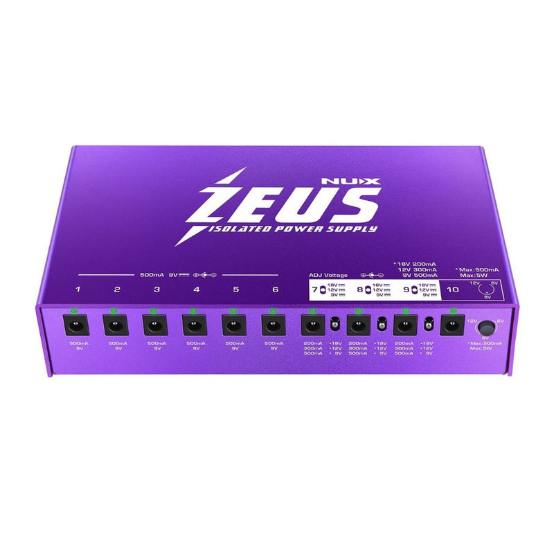 Nux ACCCHZEUS Zeus Power Supply - POWER SUPPLIES - NUX TOMS The Only Music Shop