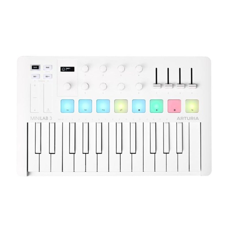 Arturia AR231505 Minilab MK3 Alpine White Midi Controller - MIDI CONTROLLERS - ARTURIA TOMS The Only Music Shop