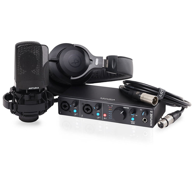 Artuiria AR800202 Minifuse Recording Pack Audio Interface (Black) - INTERFACES - ARTUIRIA TOMS The Only Music Shop