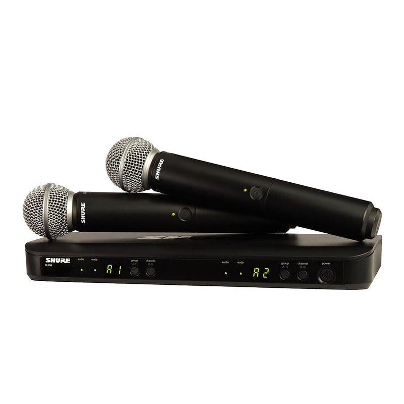 Shure BLX288E-B58-H8E Wireless Microphone System - WIRELESS SYSTEMS - SHURE TOMS The Only Music Shop