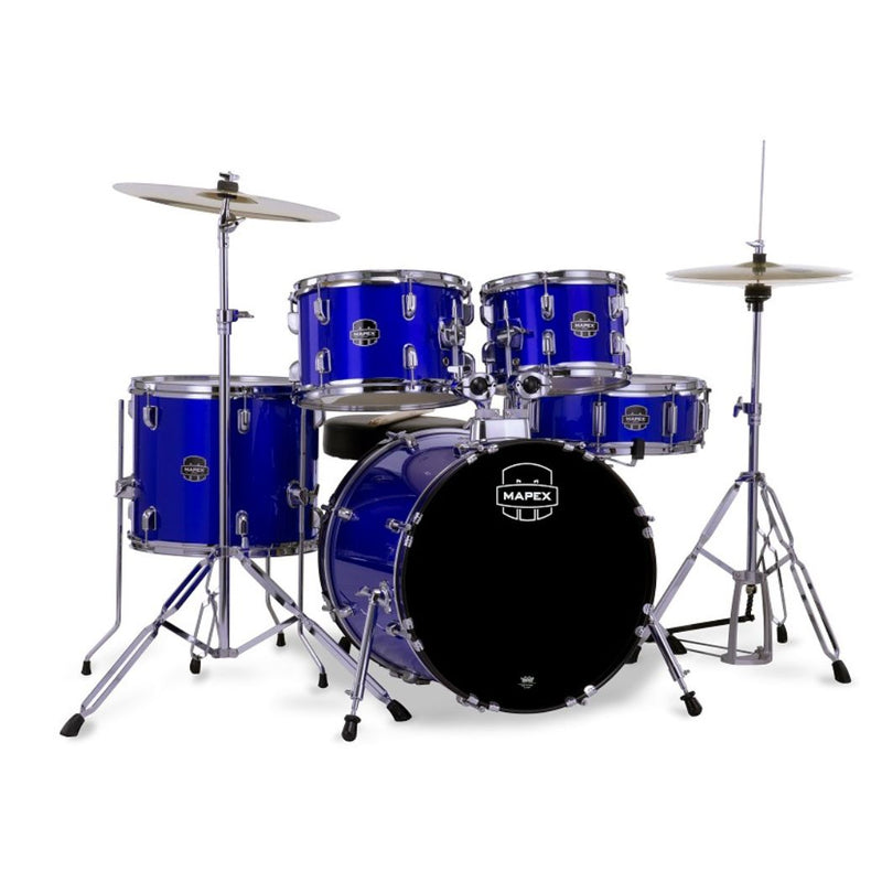 Mapex CM5844FTCIB Comet Indigo Blue Acoustic Drum Kit - ACOUSTIC DRUM KITS - MAPEX TOMS The Only Music Shop