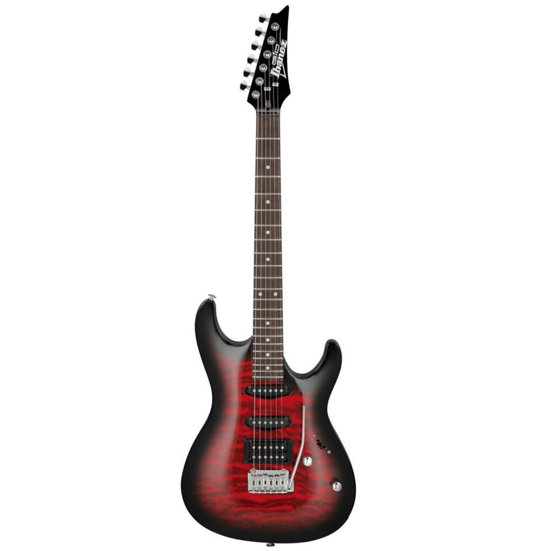 Ibanez GSA60QA-TRB Electric Guitar Transparent Red Burst