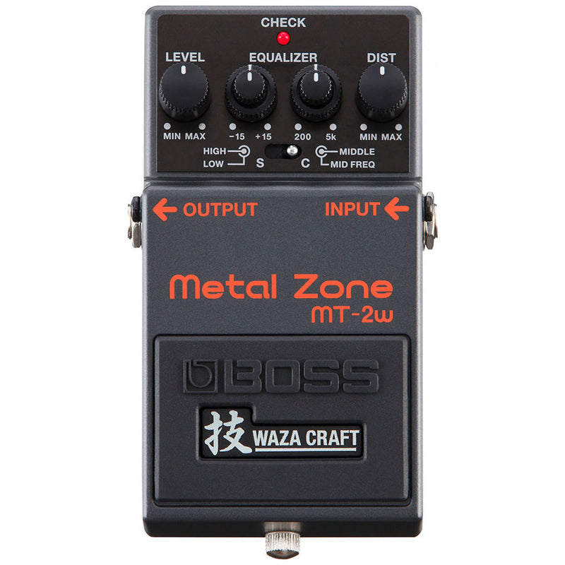 Boss MT-2W Waza Craft Metal Zone Effects Pedal - EFFECTS PEDALS - BOSS TOMS The Only Music Shop