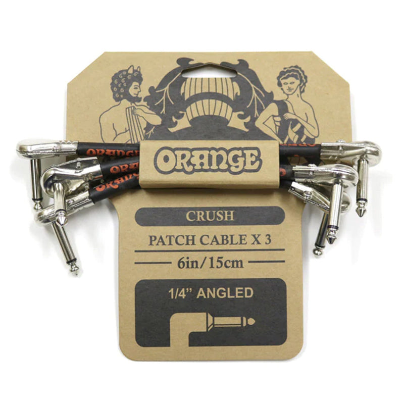 Orange Crush ORCA038 6Inch 3Pack Patch Cable - CABLES - ORANGE TOMS The Only Music Shop