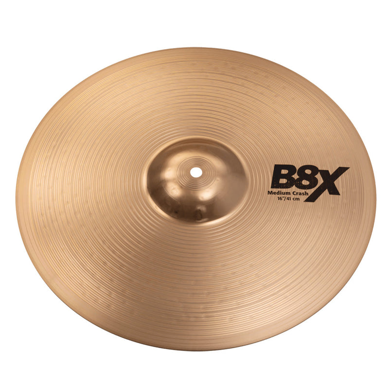 Sabian SA-41608X 16inch B8X Medium Crash Cymbal - CYMBALS - SABIAN TOMS The Only Music Shop