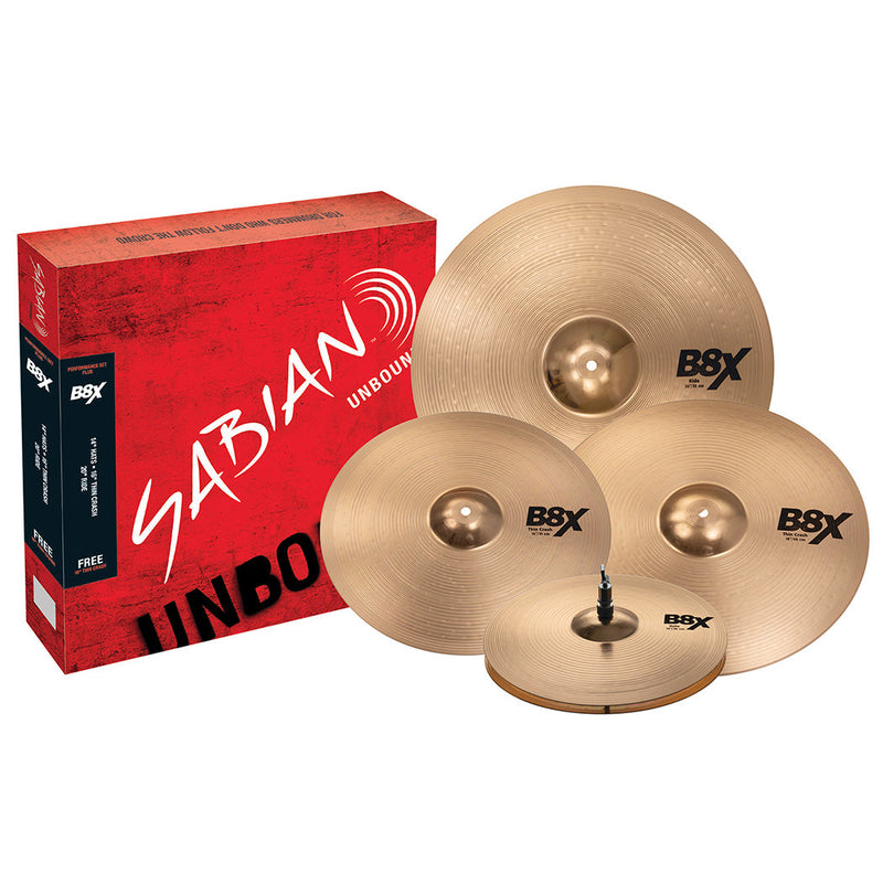 Sabian SA-45003XG B8X Performance Set 18" Crash Cymbal - CYMBALS - SABIAN TOMS The Only Music Shop