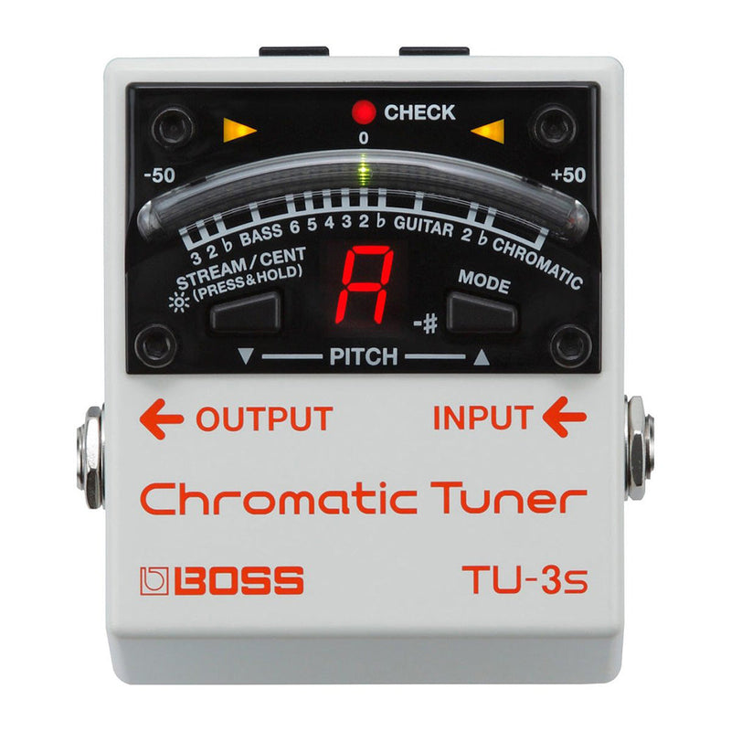 Boss TU-3S Small Chromatic Tuner Effects Pedal - EFFECTS PEDALS - BOSS TOMS The Only Music Shop