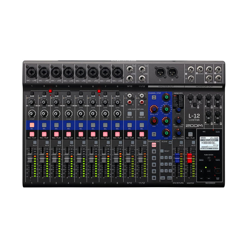 ZOOM Livetrak L-12 Digital Mixer plus Recorder - PA MIXERS - ZOOM - TOMS The Only Music Shop