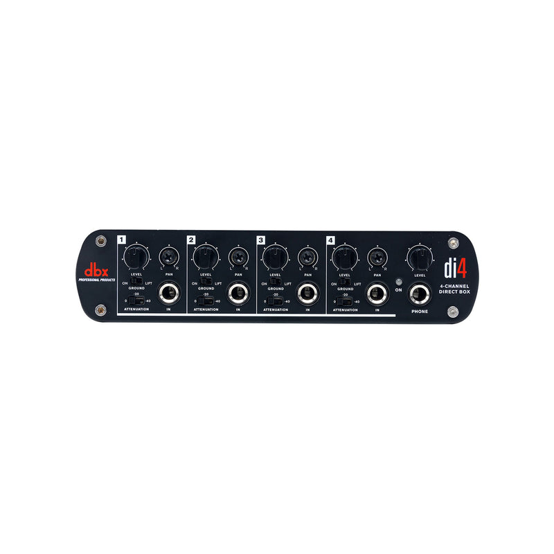 DBX DI4 Active 4 Channel Direct Box With Line Mixer - DI BOXES - DBX - TOMS The Only Music Shop