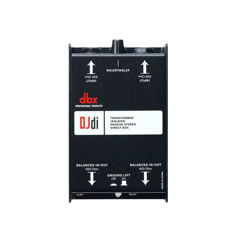 DBX DJDI 2-channel Passive Direct Box - DI BOXES - DBX - TOMS The Only Music Shop