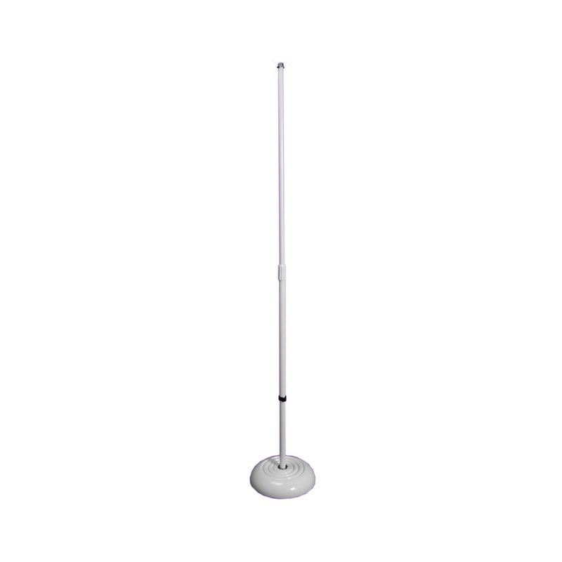 On-Stage White Round-Base Mic Stand - MICROPHONE STANDS - ON-STAGE - TOMS The Only Music Shop