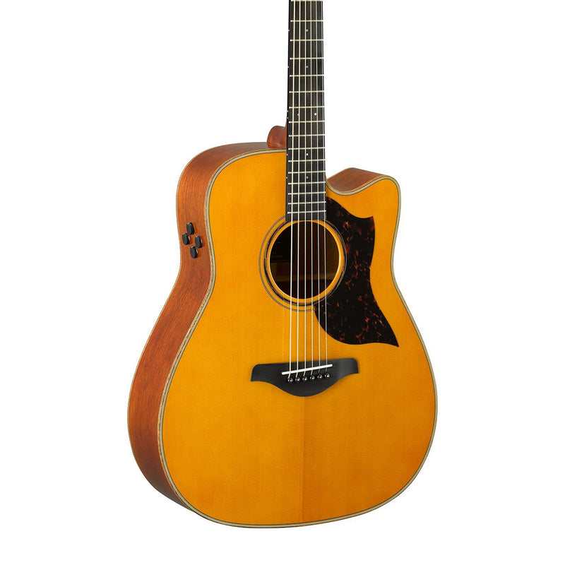 Yamaha A3MVN Dreadnaught Cutaway Acoustic Electric Guitar Vintage Natural - ACOUSTIC ELECTRIC GUITARS - YAMAHA TOMS The Only Music Shop