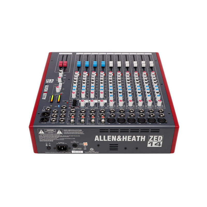 Allen and Heath ZED-1402 14-channel Mixer - PA MIXERS - ALLEN & HEATH - TOMS The Only Music Shop