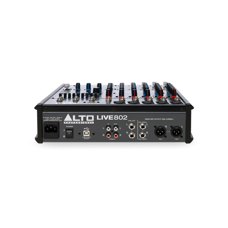 Alto Professional Live 802 Professional 8-Channel/2-Bus Mixer - PA MIXERS - ALTO PROFESSIONAL - TOMS The Only Music Shop