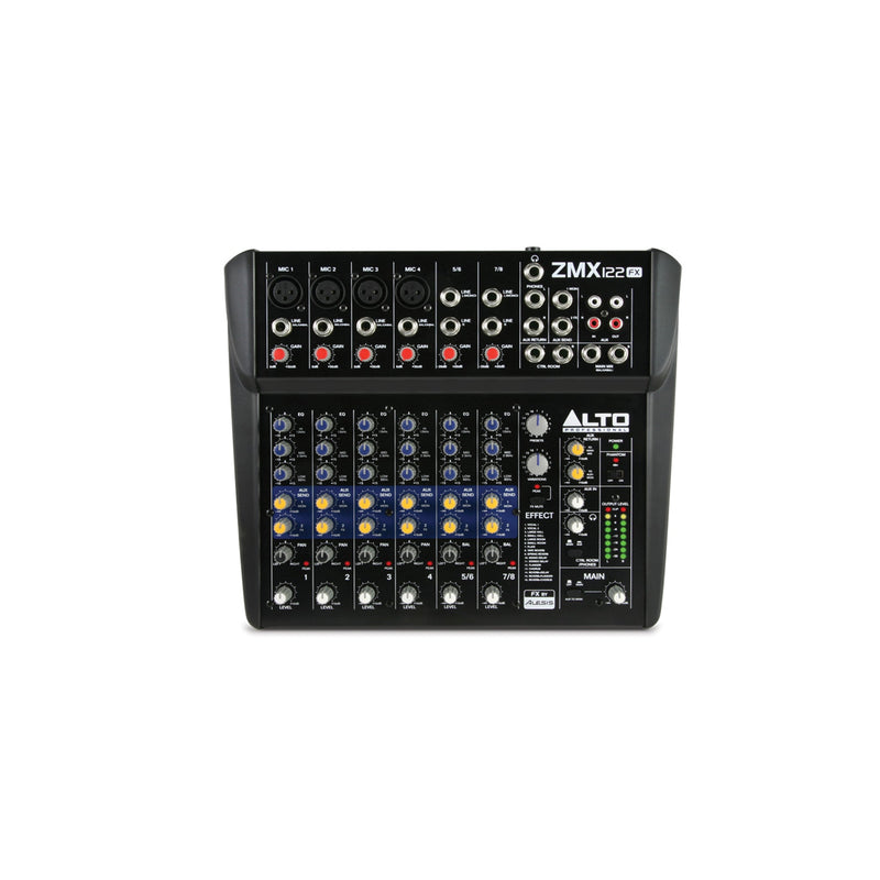 Alto Professional ZMX122FX 8-Channel Compact Mixer with Effects - PA MIXERS - ALTO PROFESSIONAL - TOMS The Only Music Shop