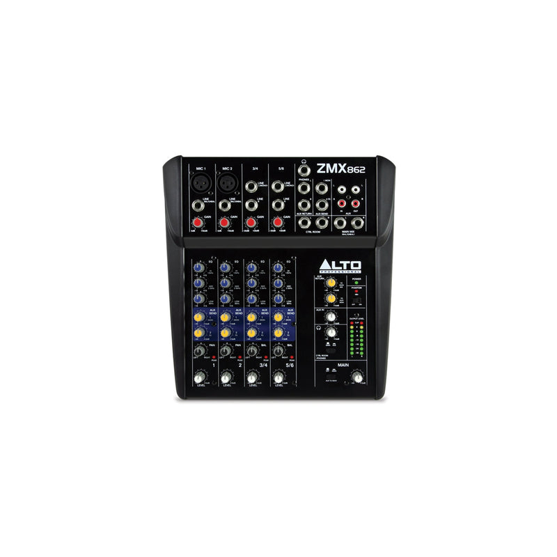 Alto Professional ZMX862 6-Channel Compact Mixer - PA MIXERS - ALTO PROFESSIONAL - TOMS The Only Music Shop