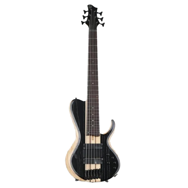 Ibanez BTB866SC-WKL 6 string Bass Workshop Guitar- Weathered Black Low Gloss - BASS GUITARS - IBANEZ TOMS The Only Music Shop