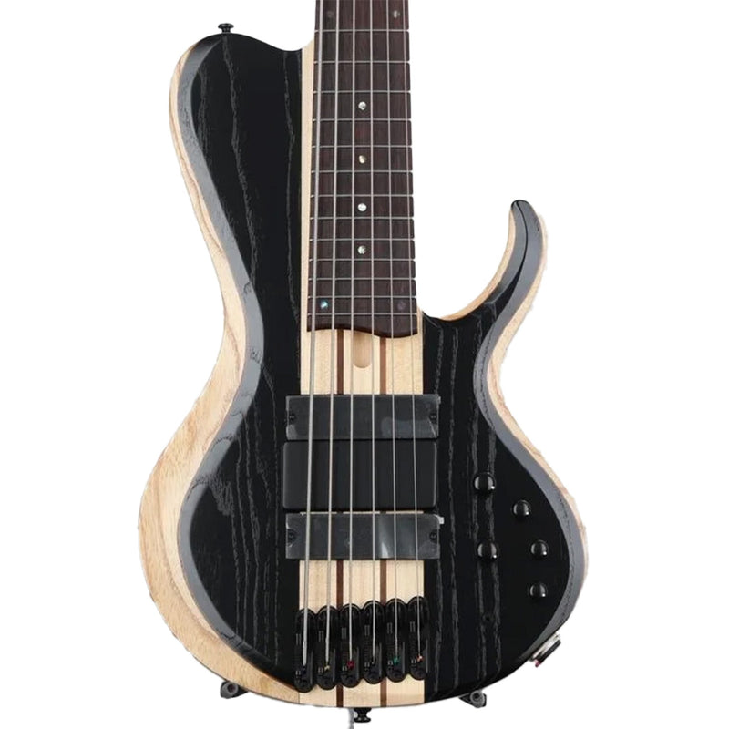 Ibanez BTB866SC-WKL 6 string Bass Workshop Guitar- Weathered Black Low Gloss