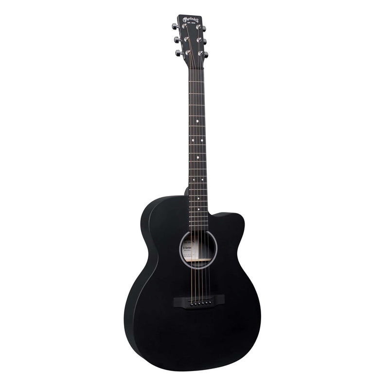 Martin CFM-OMCX1E01 Black Top X Series Acoustic Guitar With EQ And Soft Bag