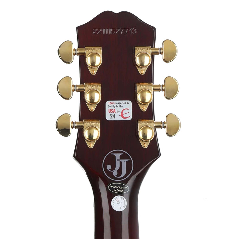 Ephiphone EILCJCWRGH3 Jerry Cantrell Les Paul Custom Electric Guitar Wine Red