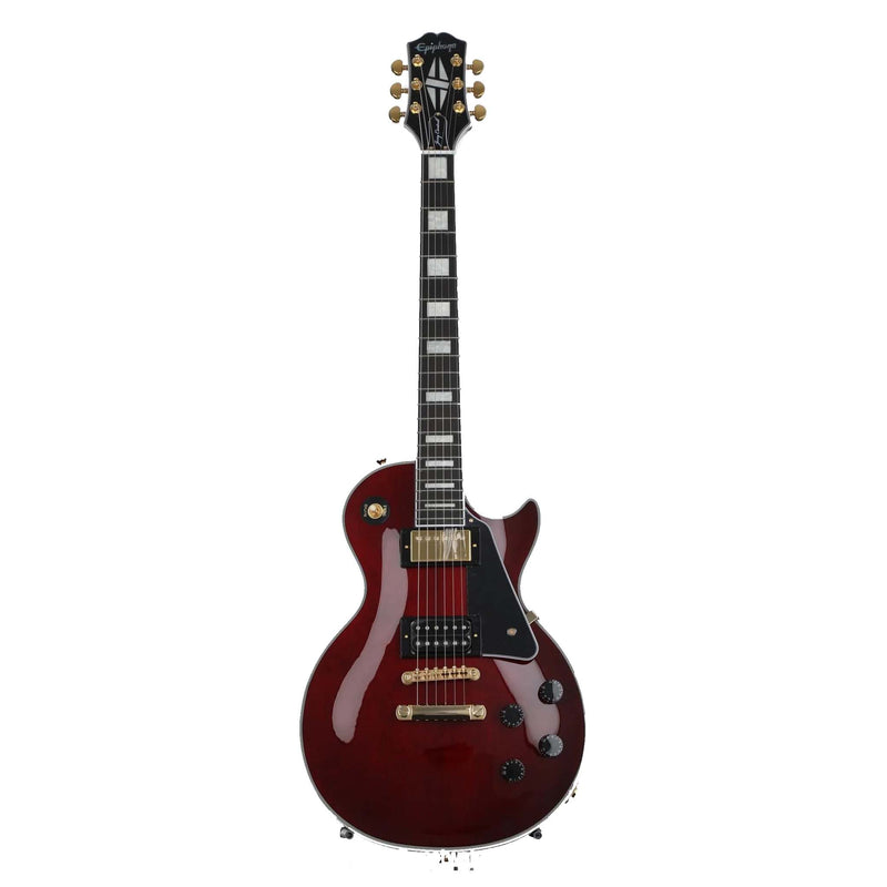 Ephiphone EILCJCWRGH3 Jerry Cantrell Les Paul Custom Electric Guitar Wine Red