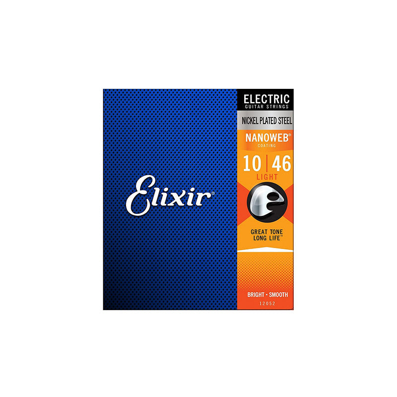 Elixir Strings 12052 Nanoweb Electric Guitar Strings - .010-.046 Light - GUITAR STRINGS - ELIXIR - TOMS The Only Music Shop