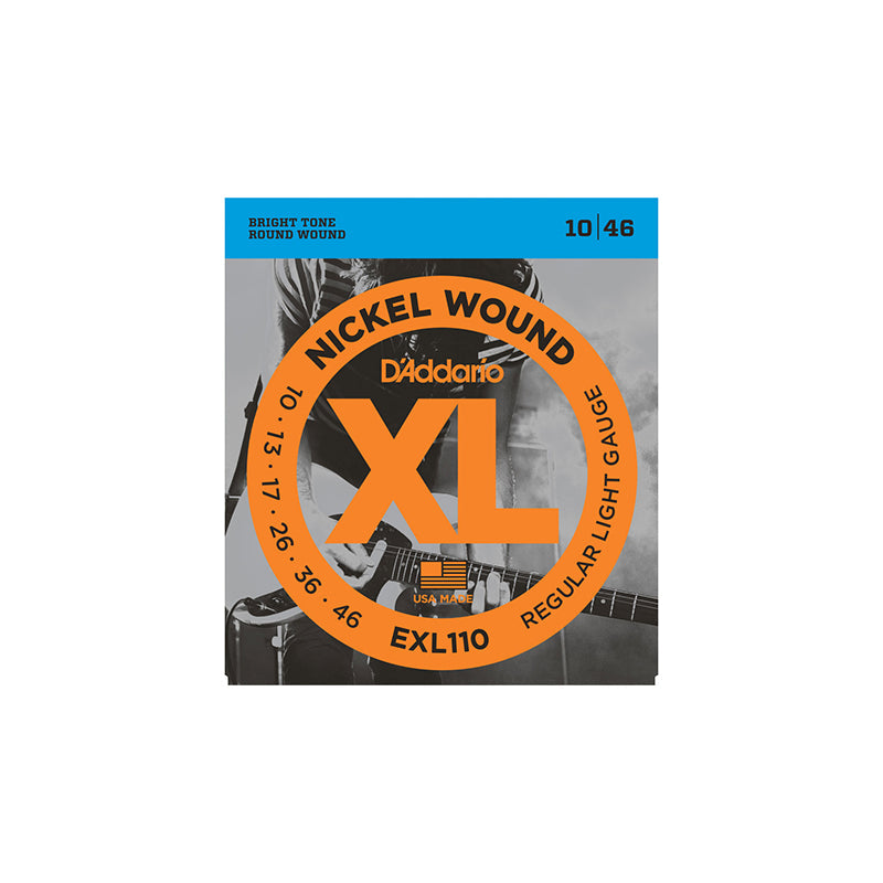 D'Addario EXL110 Nickel Wound Electric Strings - .010-.046 Regular Light - GUITAR STRINGS - D'ADDARIO - TOMS The Only Music Shop