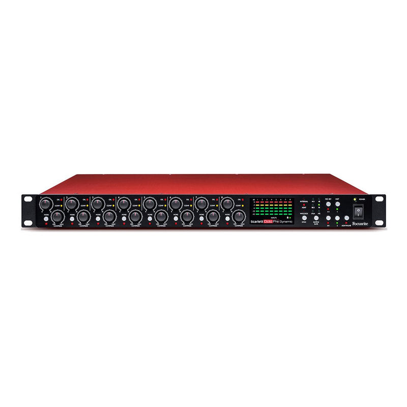 Focusrite Scarlett OctoPre Dynamic 8-channel Microphone Preamp and Compressor - AUDIO INTERFACES - FOCUSRITE - TOMS The Only Music Shop