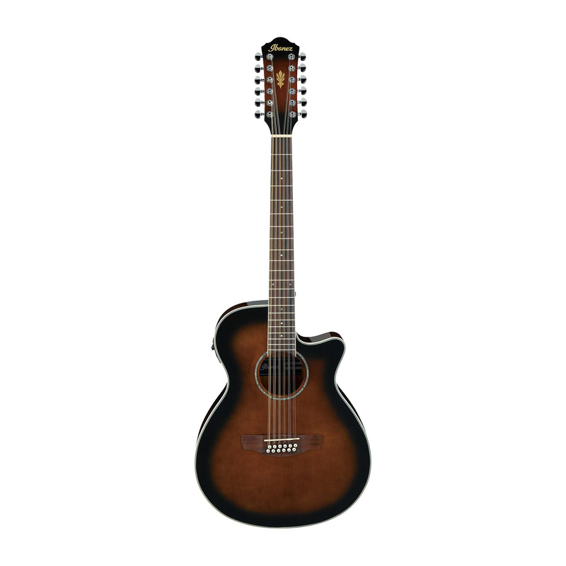 IBANEZ AEG1812II-DVS 12str Acoustic Electric Guitar Dark Violin Sunburst - ACOUSTIC ELECTRIC GUITARS - IBANEZ - TOMS The Only Music Shop