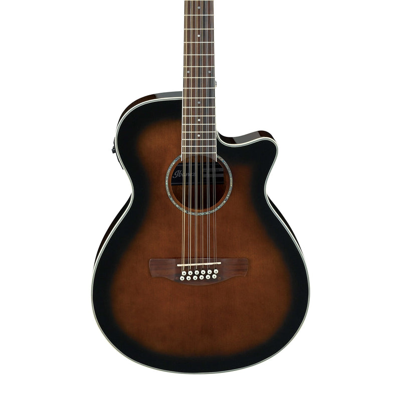 IBANEZ AEG1812II-DVS 12str Acoustic Electric Guitar Dark Violin Sunburst - ACOUSTIC ELECTRIC GUITARS - IBANEZ - TOMS The Only Music Shop