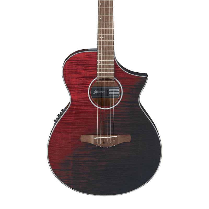 IBANEZ AEWC32FM-RSF Acoustic Electric Guitar Red Sunset Fade - ACOUSTIC ELECTRIC GUITARS - IBANEZ - TOMS The Only Music Shop