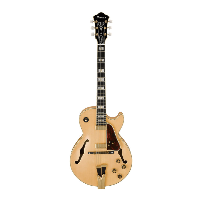 IBANEZ GB10-NT Signature George Benson Hollow-Body Electric Guitar in Natural (NT) - Hardshell Case Included - HOLLOWBODY GUITARS - IBANEZ - TOMS The Only Music Shop