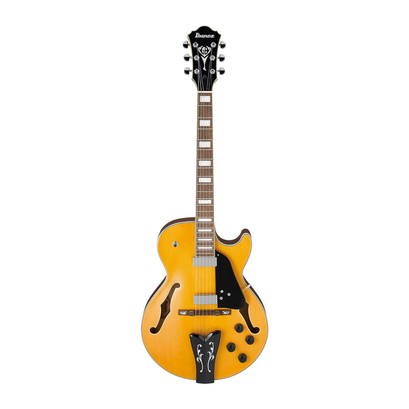 IBANEZ GB10EM-AA Signature George Benson Hollow-Body Electric Guitar in Antique Amber (AA) - HOLLOWBODY GUITARS - IBANEZ - TOMS The Only Music Shop