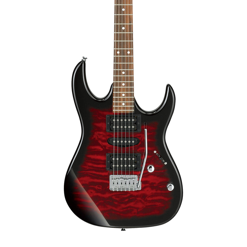 IBANEZ GRX70QA-TRB Gio Electric Guitar Transparent Red Burst - ELECTRIC GUITARS - IBANEZ - TOMS The Only Music Shop