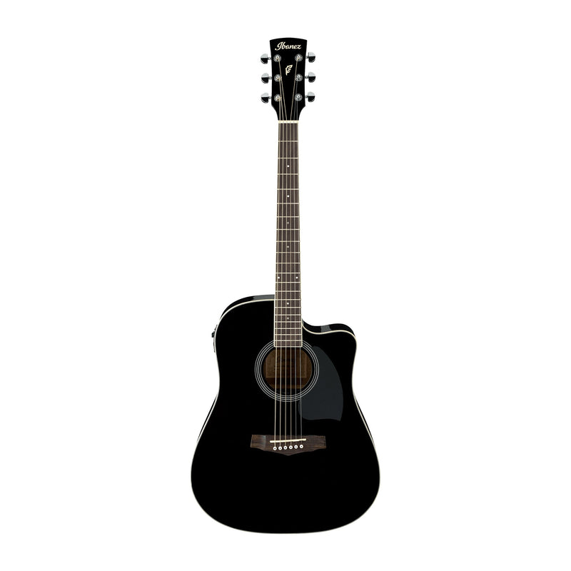 IBANEZ PF15ECE-BK  Acoustic Electric Guitar Black - ACOUSTIC ELECTRIC GUITARS - IBANEZ - TOMS The Only Music Shop