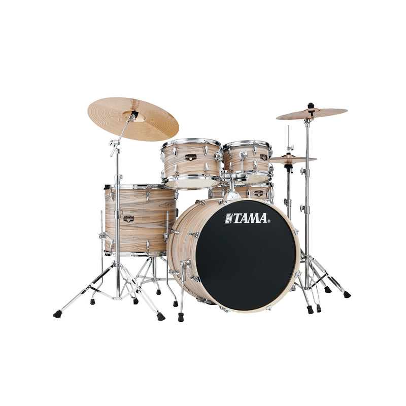 Tama IE52KH6W-NZW Imperialstar Natural Zebrawood Wrap - ACOUSTIC DRUM KITS - TAMA - TOMS The Only Music Shop