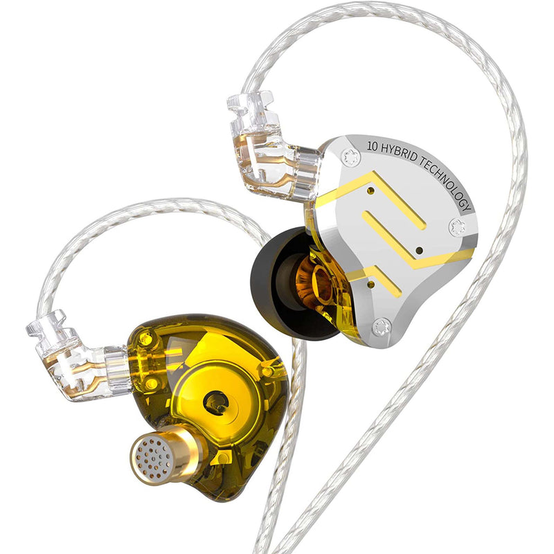 KZ KZS10PROGOLD In Ears Glare Gold Earphone - HEADPHONES - KZ TOMS The Only Music Shop