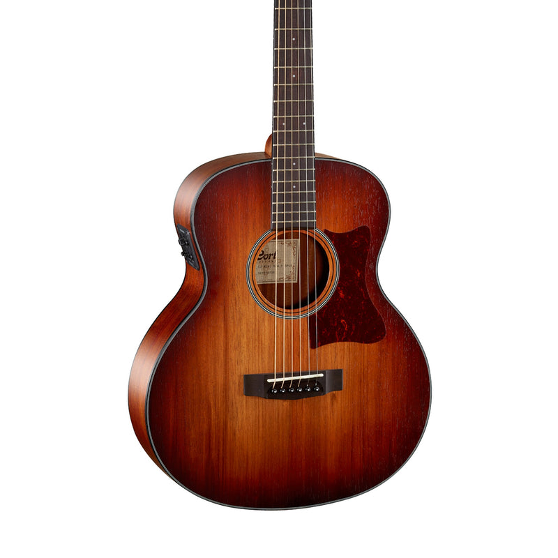 Cort LITTLECJBLACKW Travel Acoustic Electric Guitar - ELECTRIC GUITARS - CORT TOMS The Only Music Shop