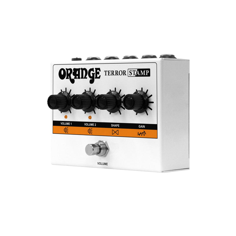 Orange ORPDTERRORSTAMP Terror Stamp 20 Watt Valve Hybrid Guitar Amp Pedal - PEDALS - ORANGE - TOMS The Only Music Shop