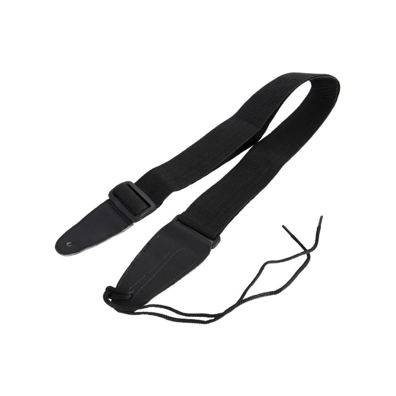 On-stage Guitar Strap With Leather Ends In Black - GUITAR STRAPS - ON-STAGE - TOMS The Only Music Shop