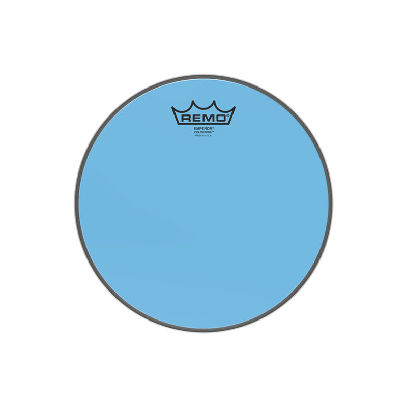 REMO Emperor Colortone 10" Blue Drumhead - DRUM HEADS - REMO - TOMS The Only Music Shop