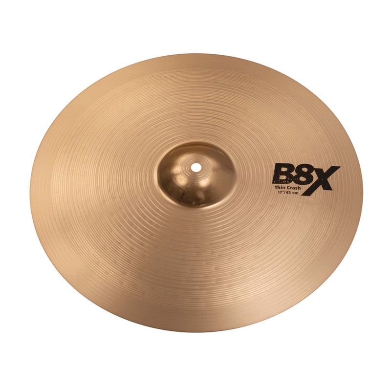 Sabian SA-41706X 17 Inch B8X Thin Crash Cymbal - CYMBALS - SABIAN TOMS The Only Music Shop