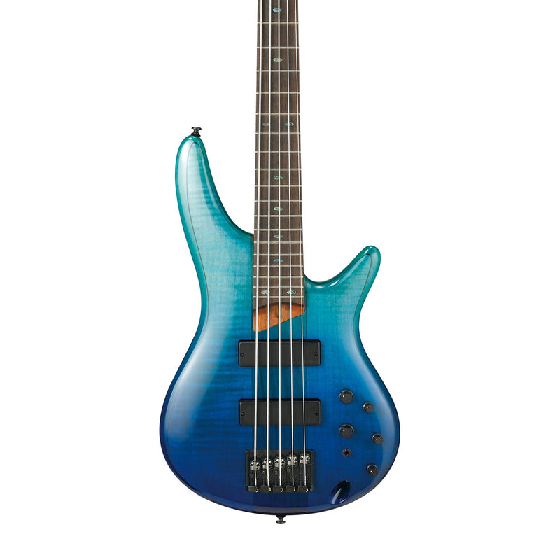 Ibanez SR875-BRG 5 String Electric Bass Guitar Blue Reef Gradation - BASS GUITARS - IBANEZ - TOMS The Only Music Shop