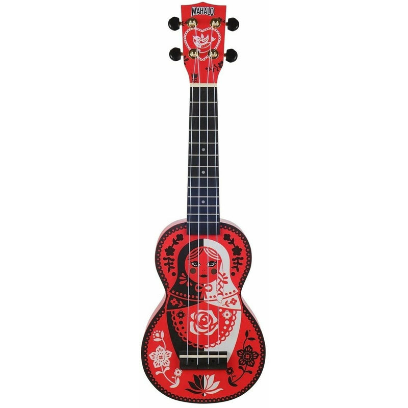 Mahalo TE-MA1RD Art Series Soprano Ukulele Russian Doll Guitar
